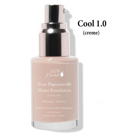 Full Coverage Fruit pigmented Water foundation (hydration + antioxidants)
