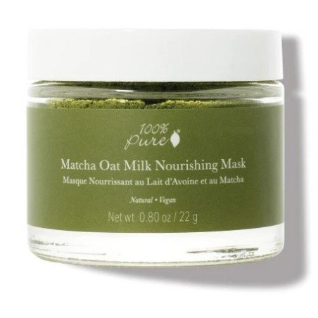 Matcha ir avižų pieno maitinamoji kaukė