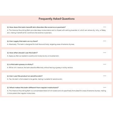 Intensyviai maitinantis balzamas veidui