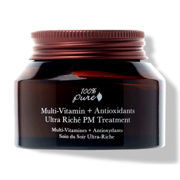 100% Pure Multi-Vitaminų + Antioksidantų koncentruotas naktinis veido kremas