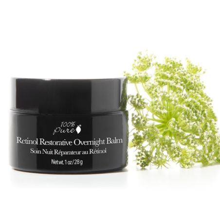 100% Pure Retinolio atstatantis naktinis veido balzamas