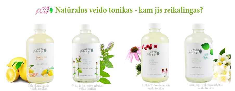100% Pure natūralus tonikas